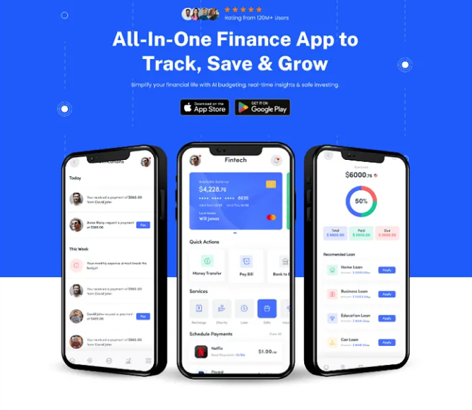 Mobile app interface